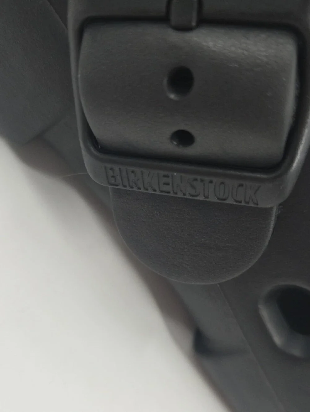 Birkenstock Black Foam Clogs with Heel Strap